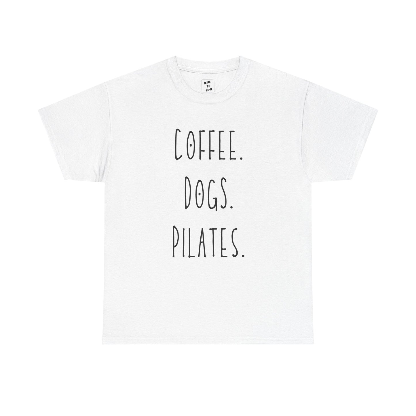 Coffee. Dogs. Pilates.