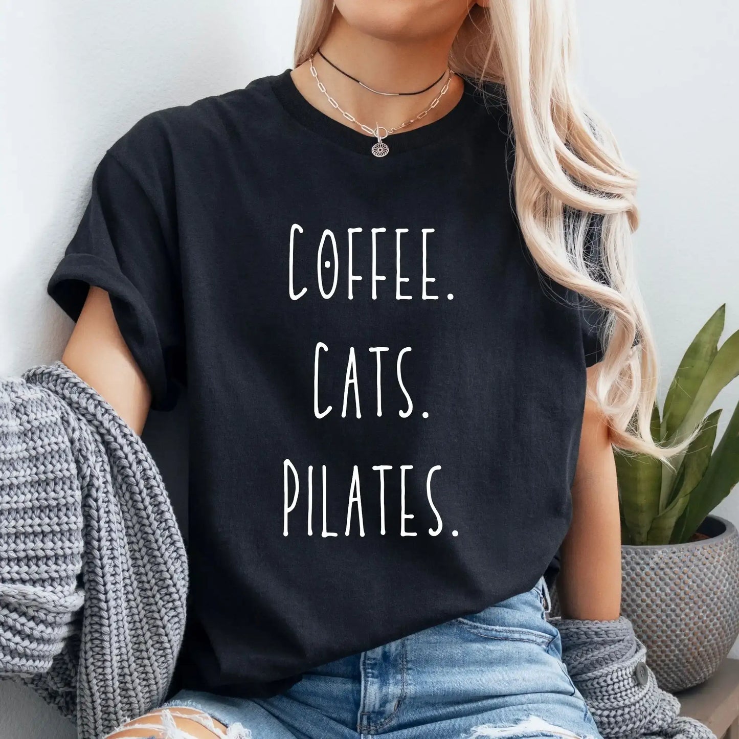 Coffee. Cats Pilates.