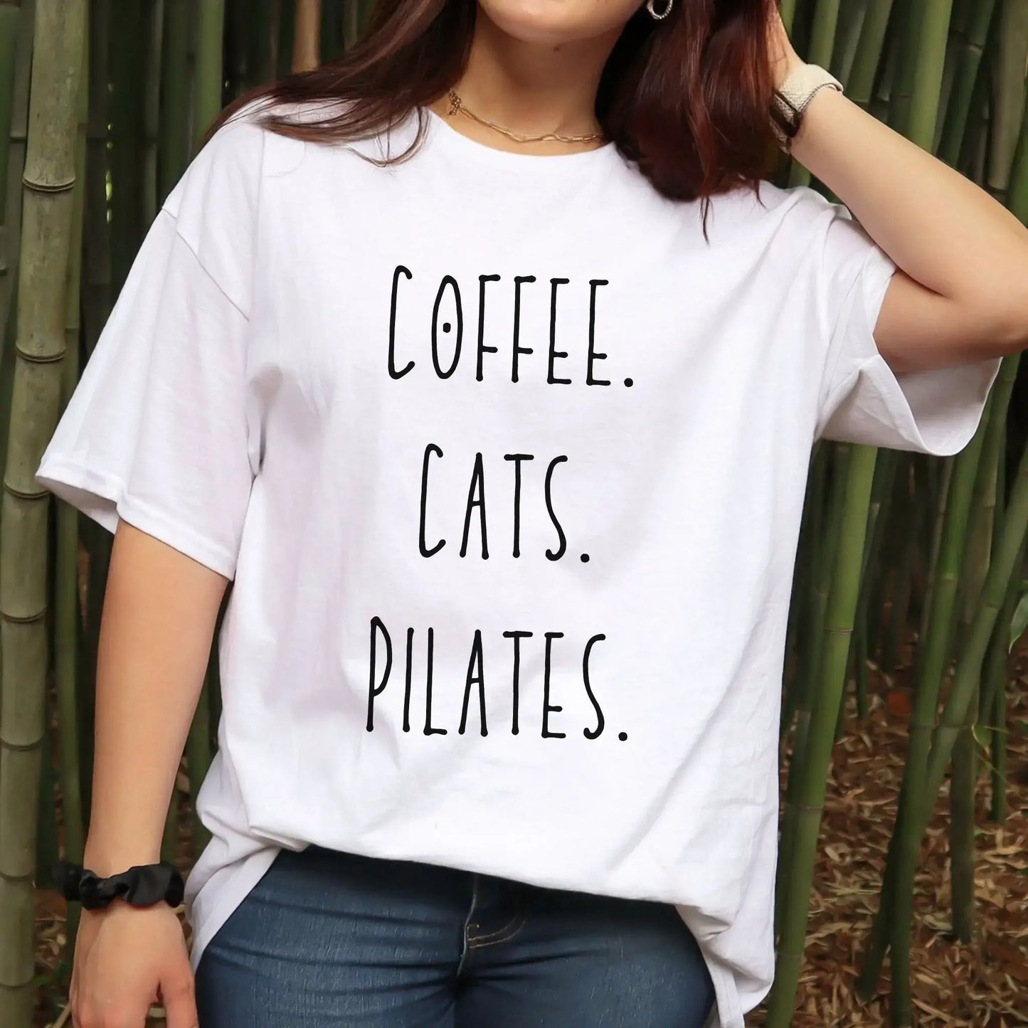 Coffee. Cats Pilates.