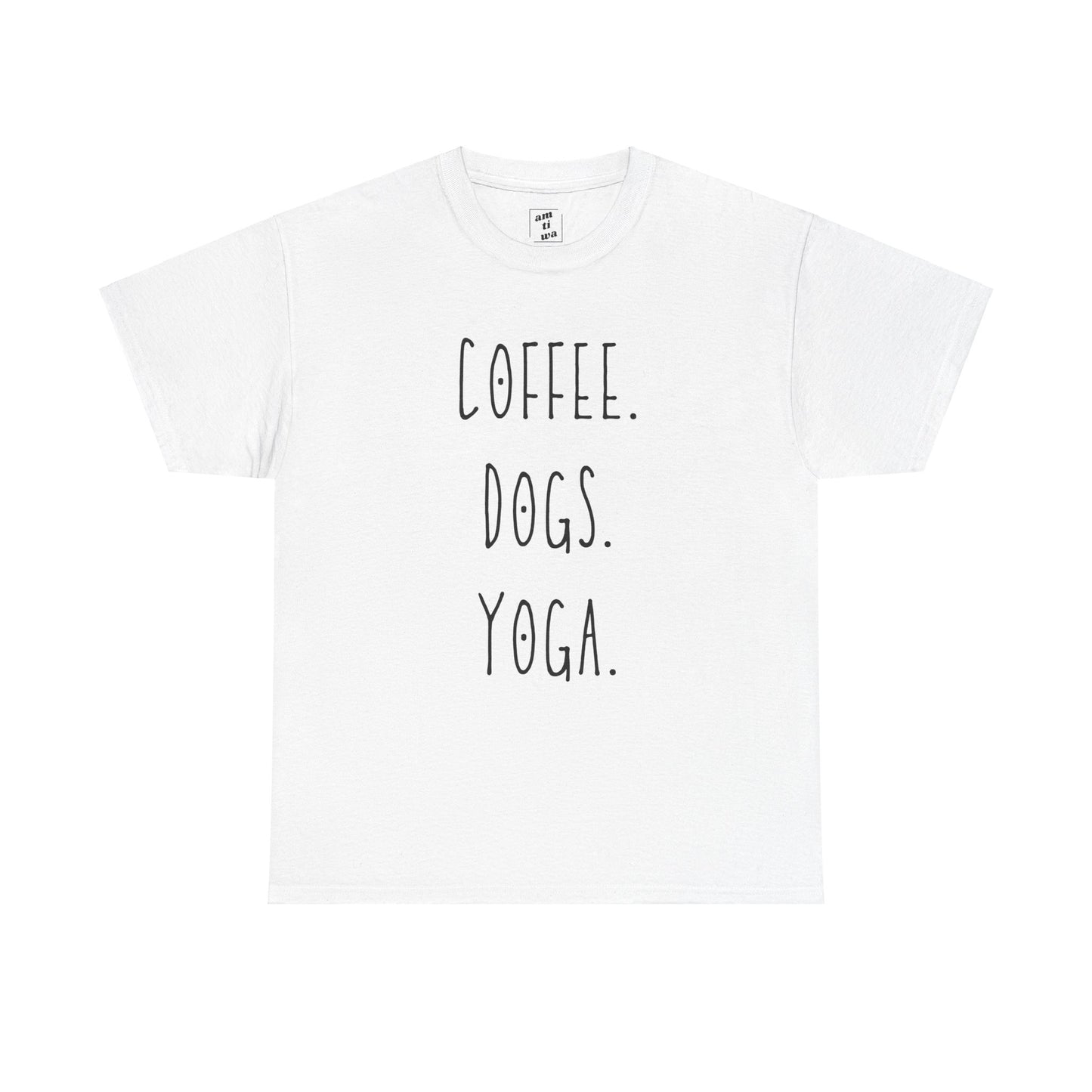 Coffee. Dogs. Yoga.