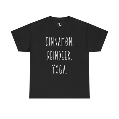 Cinnamon. Reindeer. Yoga.