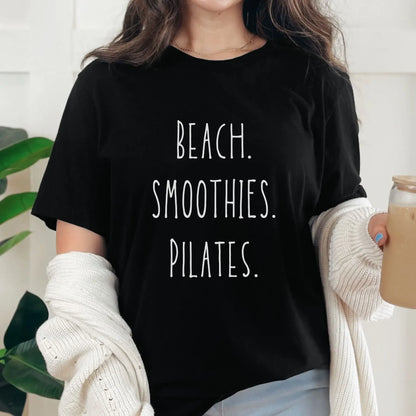 Beach. Smoothies. Pilates.