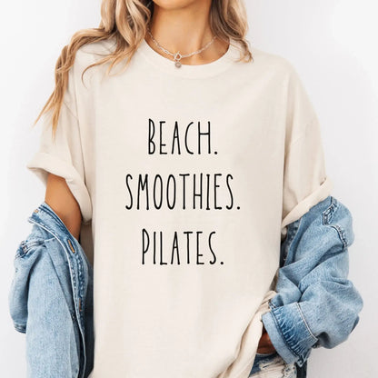 Beach. Smoothies. Pilates.