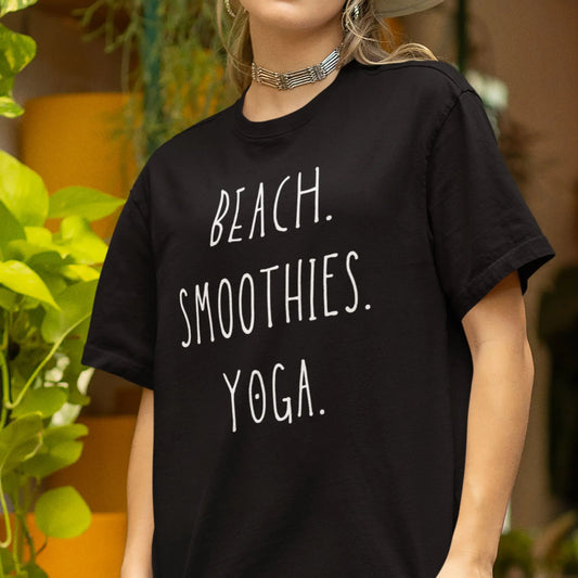 Beach. Smoothies. Yoga.