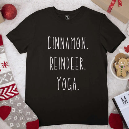 Cinnamon. Reindeer. Yoga.